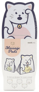 memoblokken zelfklevend kat 16,3 cm papier wit 5 stuks