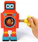 notenkraker robot 22 x 14 cm hout rood