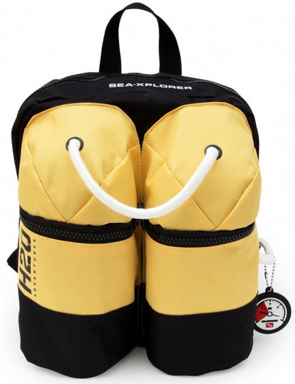 rugzak Scuba junior 8 liter 32 cm polyester geel/zwart