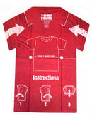 vouwhulp T-shirt 81,4 x 69 cm karton rood