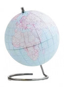 wereldbol DIY 30 x 24 cm RVS/papier blauw/roze