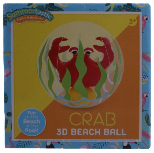 strandbal Krab 3D 30 cm vinyl