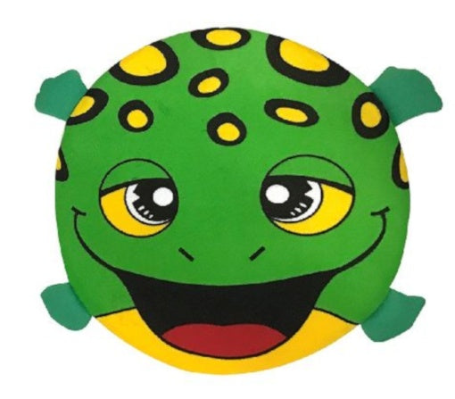 Splash frisbee Animal 20 cm foam groen/geel