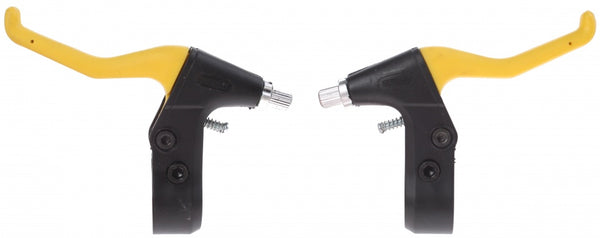 remgrepen set V-brake 2-vinger zwart/geel