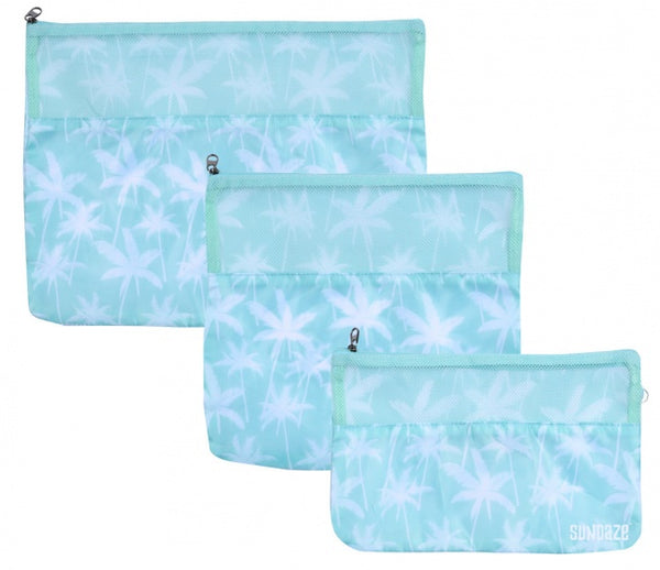 reisetui Palmboom set 3-delig blauw