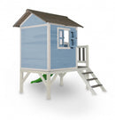 speelhuis Lodge XL 190 x 260 x 167 cm blauw/wit
