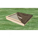 zandbak Sandy junior 127 cm hout naturel/grijs 2-delig