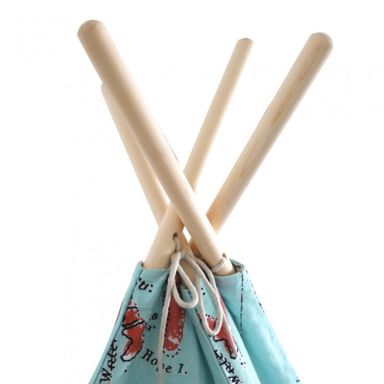 tipitent wereldkaart 160 cm multicolor