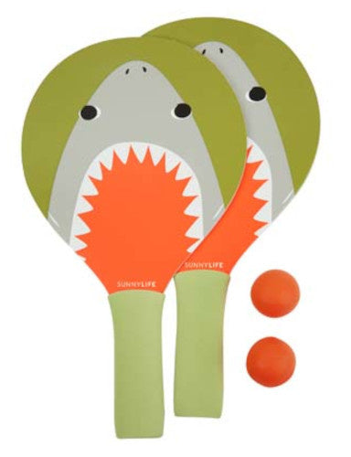 beachball haai junior 31 x 19 cm groen 4-delig