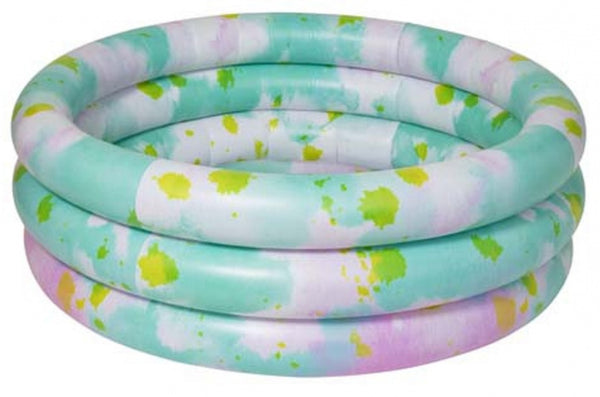 opblaaszwembad Tie Dye 130 x 39 cm PVC groen/roze