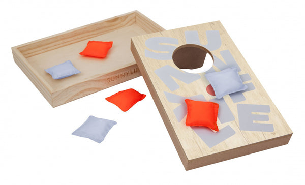 reisspel Corn Hole 27 x 18,5 x 3 cm hout 8-delig