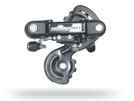 Achterderailleur 6/7-speed Sunrace RDM2T met korte kooi - directe montage (oog)