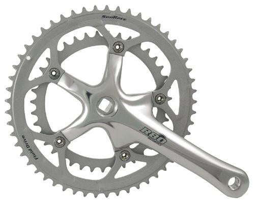Crankstel 8 speed Sunrace FCR8183  53/39T + extra 52/42T
