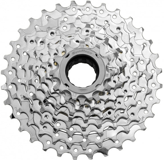 Freewheel 9 speed Sunrace MFEX9  11-32T - verchroomd