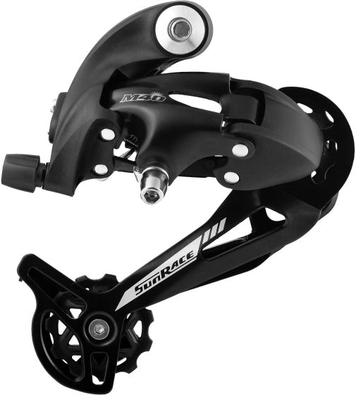 Achterderailleur 7/8-speed Sunrace M41 met lange kooi - directe montage - zwart