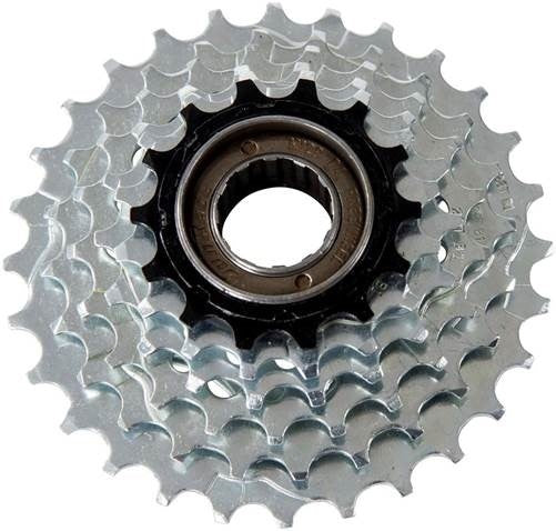 Freewheel 6 speed Sunrace MFM2A 14-28 tands - chroom