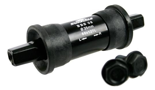 Trapas Sunrace 127mm/ø35 inslagcups - spieloos - Zwart