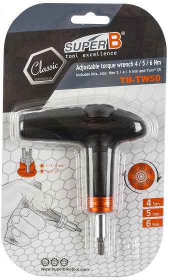 momentsleutel TB-TW50 3-4-5 mm zwart