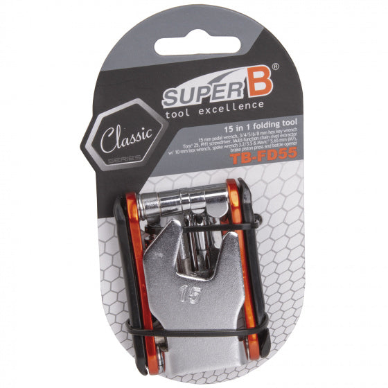 multitool TB-FD55 16 functies 73 x 45 mm RVS oranje
