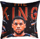 kussen LeBron James 40 x 40 cm polyester zwart/rood