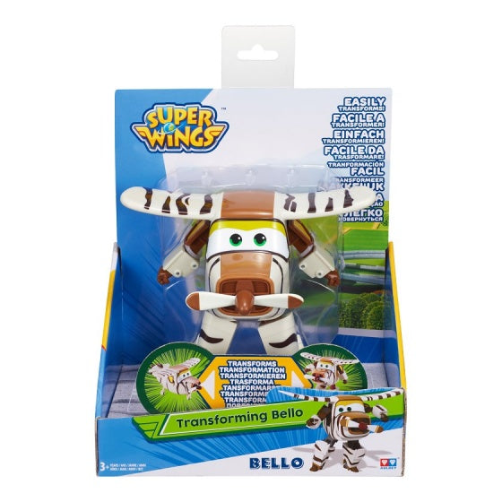 speelfiguur Transforming! Bello 12 cm wit/bruin