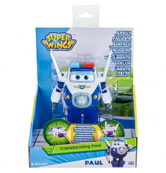 speelfiguur Transforming! Paul 12 cm wit/blauw