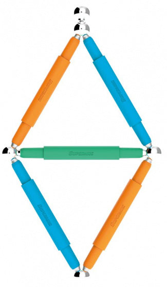 magneetspeelgoed Colorstix junior staal 10-delig