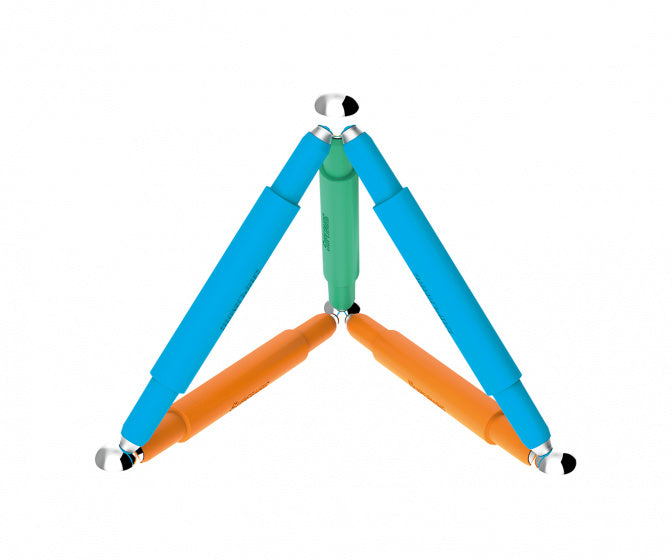 magneetspeelgoed Colorstix junior staal 10-delig