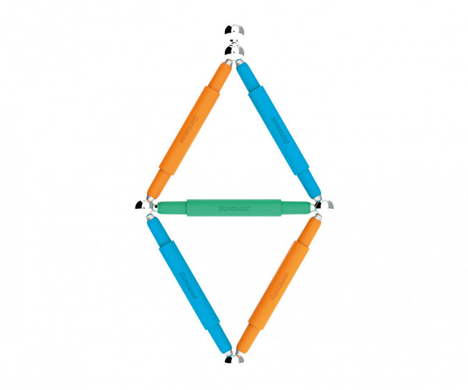 magneetspeelgoed Colorstix junior staal 10-delig