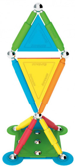 magneetspeelgoed Colorstix staal rood/geel 40-delig