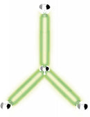 magneetspeelgoed Glowstix staal groen/geel 7-delig