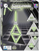 magneetspeelgoed Glowstix staal zwart/groen 20-delig