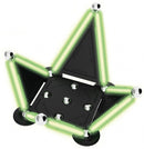 magneetspeelgoed Glowstix staal zwart/groen 40-delig