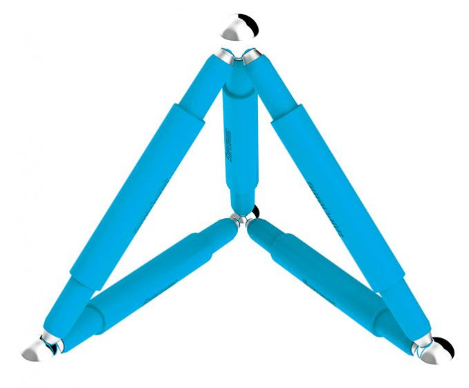 magneetspeelgoed Stix junior staal blauw 10-delig