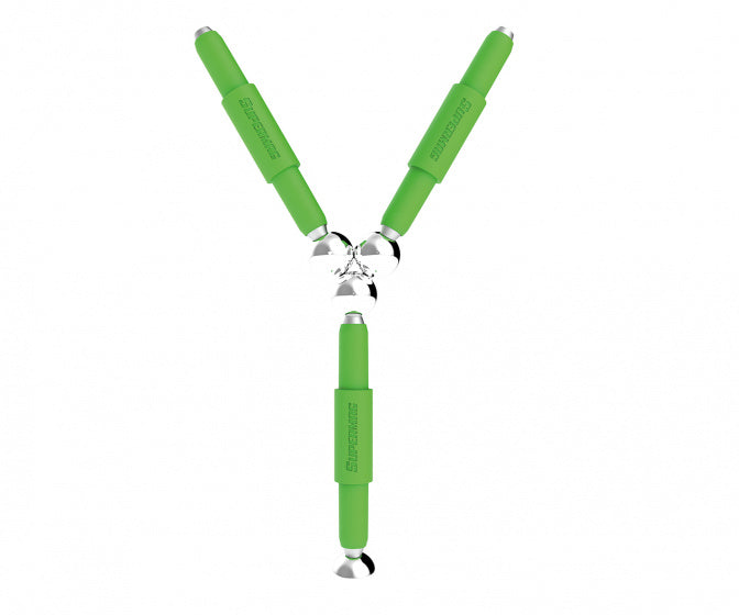 magneetspeelgoed Stix junior staal groen 7-delig