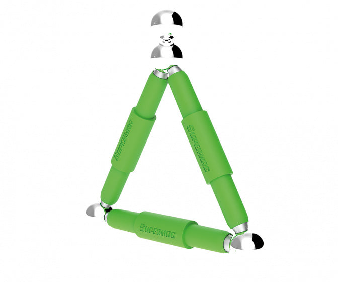 magneetspeelgoed Stix junior staal groen 7-delig