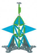 magneetspeelgoed Stix staal groen/blauw 100-delig