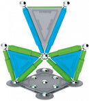 magneetspeelgoed Stix staal groen/blauw 40-delig