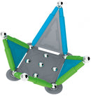 magneetspeelgoed Stix staal groen/blauw 40-delig