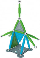 magneetspeelgoed Stix staal groen/blauw 50-delig