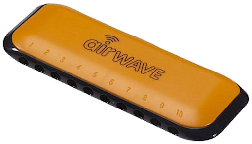 mondharmonica AW-1 10 tonen oranje/zwart (en)