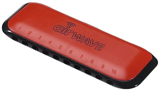 mondharmonica AW-1 10 tonen rood/zwart (en)