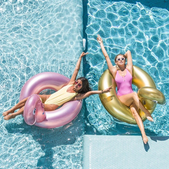 Swim Essentials Zwaan Zwemband 105 cm Goud