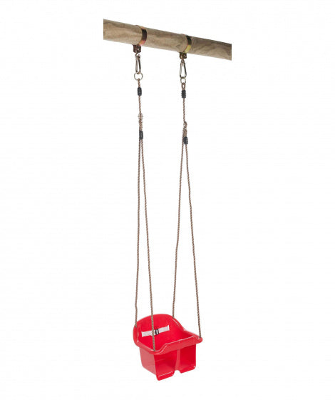 baby schommelzitje 36 x 18 cm rood