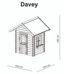 speelhuis Davey 150x124x160cm FSC vurenhout