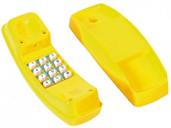 telefoon voor speelhuisje 21 cm geel