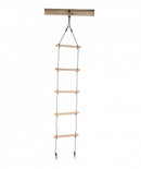 touwladder 200 cm hout lichtbruin