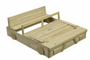 zandbak Auto junior 120 x 100 x 20 cm hout naturel