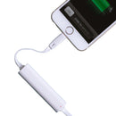 USB-oplaadkabel met 500 mAh powerbank 28 cm wit