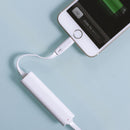 USB-oplaadkabel met 500 mAh powerbank 28 cm wit